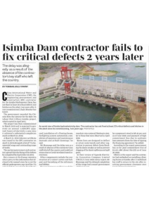 Isimba Contractor