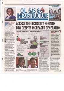 NewVision 2025.1.28 Pg17-18. Access to electricity remains low despite increased generation