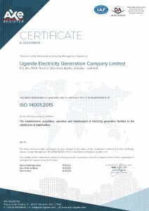 Cert Uganda Electricity Generation UG24-15805B