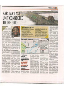 Karuma – last unit connected to the grid