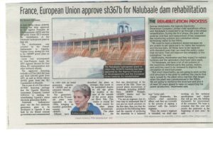France, European Union approve sh367b for Nalubaale dam rehabilitation