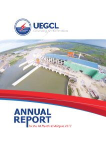 UEGCL Annual Report For the 18 Months Ended June 2017