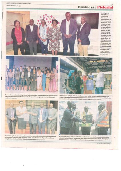 Daily Monitor April 22, Pg 33. Business pictorial. PC launch in Namanve