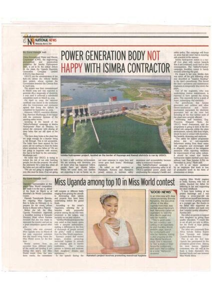 Power generation body not happy with Isimba contractor