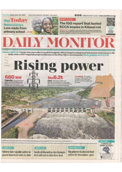 Rising power, Karuma lights up twenty nine years after it was imagined (DM)